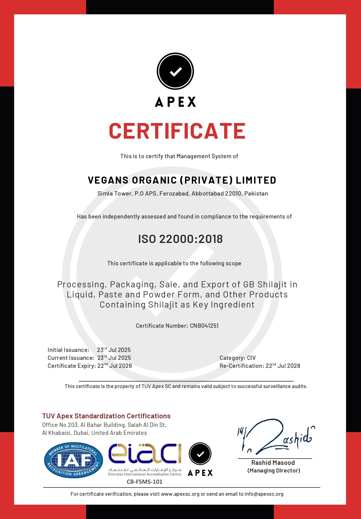 ISO Certified